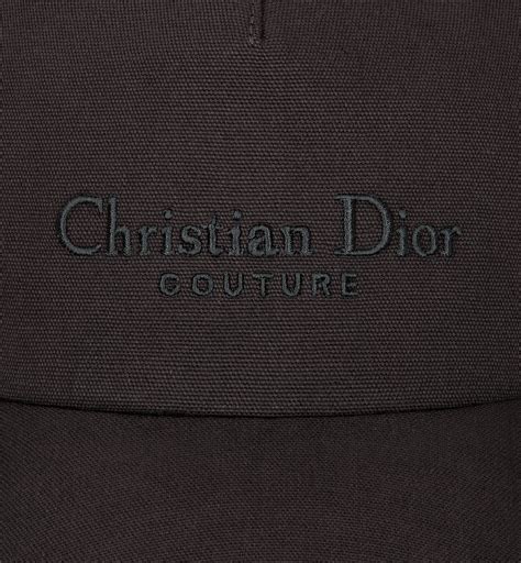 Casquette Christian Dior Manuscrit Toile de coton noir 